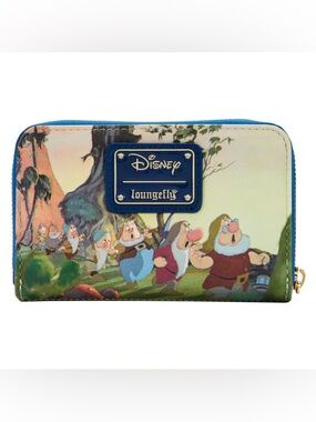 Disney Loungefly Wallet-Disney Princess Scene-Snow White Zip Around Wallet NWT